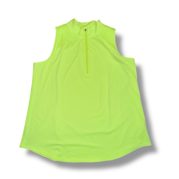 JOFIT Women’s Emma Cutaway Sleeveless Golf Shirt - Lemon Lime XXL - Picture 6 of 12